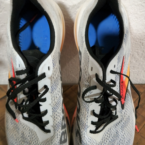 Brooks Men's Running Shoes - White and Orange - Picture 9 of 10